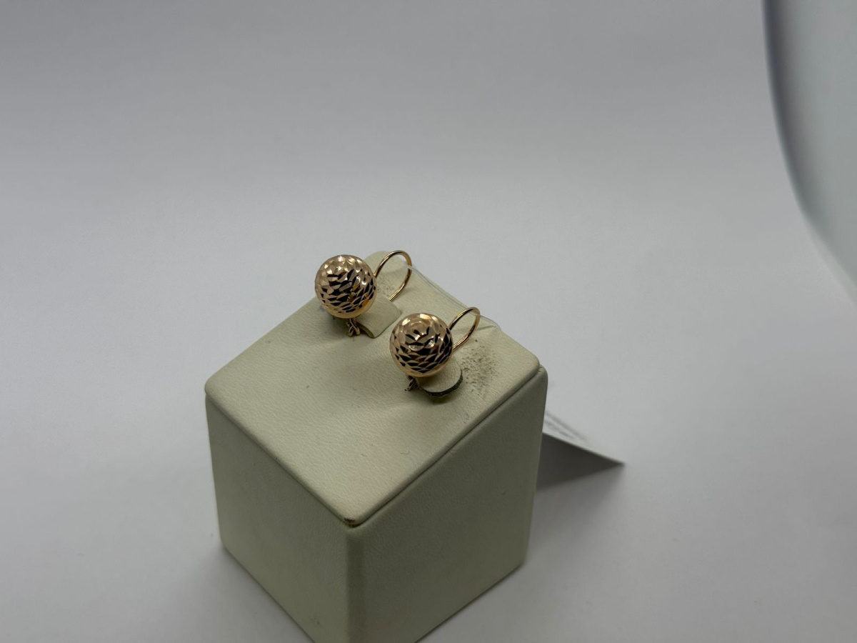 СЕРЬГИ БЕЗ КАМНЯ (Au 585)