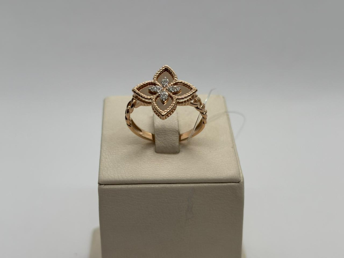 КОЛЬЦО С КАМНЯМИ (Au 585)