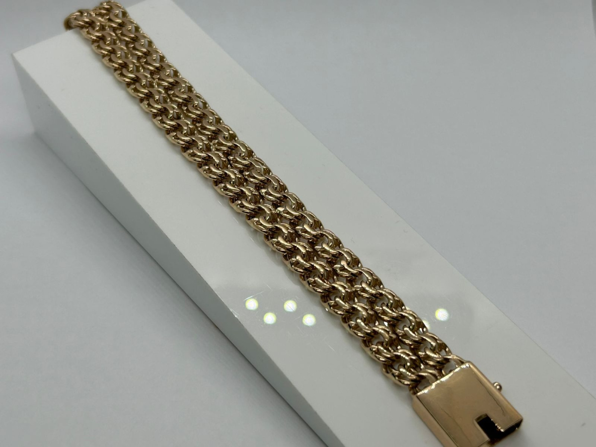 БРАСЛЕТ ПОЛНОВЕСНЫЙ Бисмарк (Au 583)