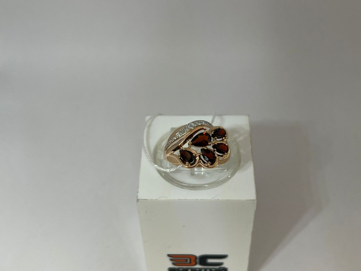 КОЛКМИ585 КОЛЬЦО С КАМНЯМИ (Au 585)