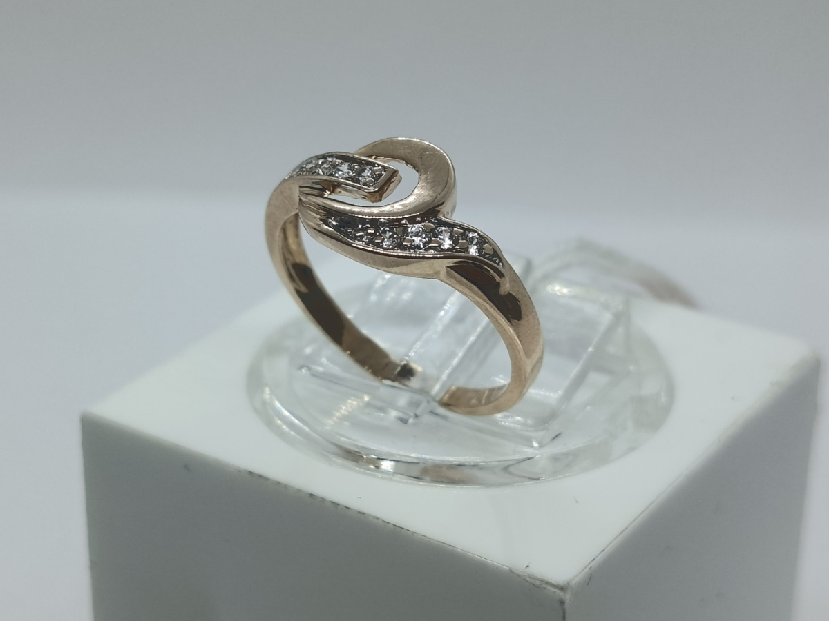 КОЛКМИ585 КОЛЬЦО С КАМНЯМИ (Au 585)