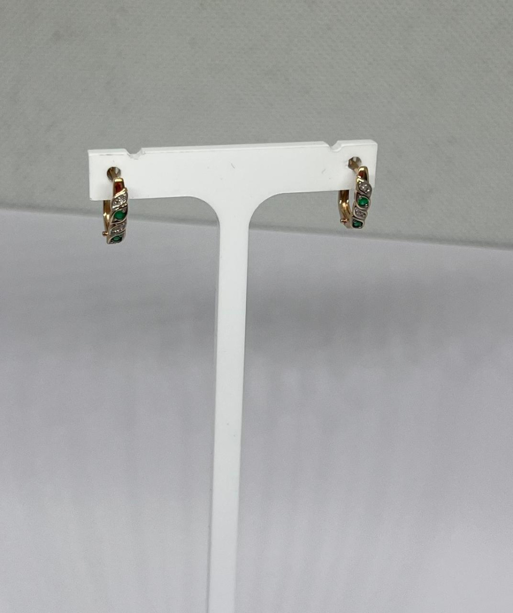 СКМИ585 СЕРЬГИ С КАМНЯМИ (Au 585)