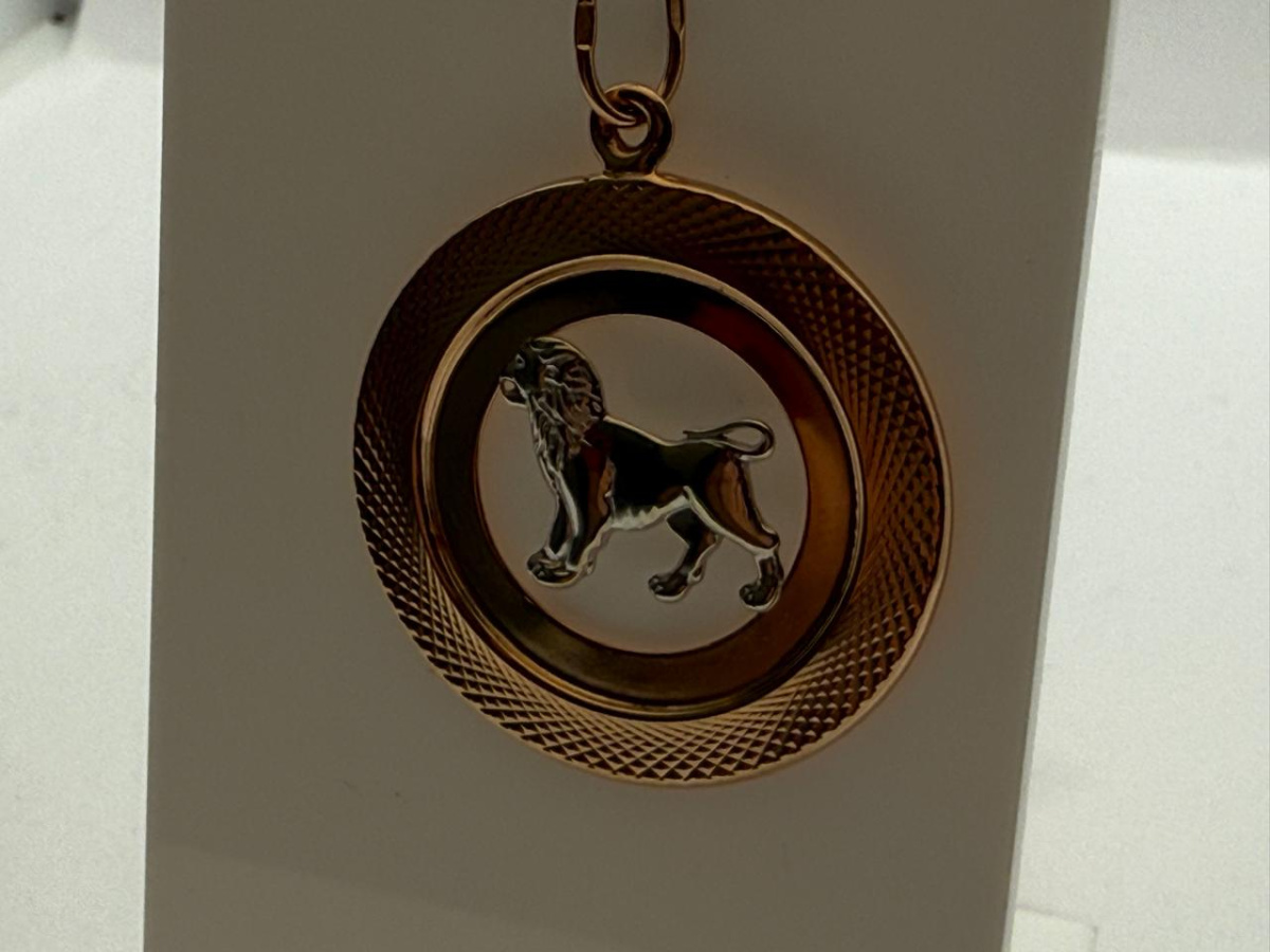 ПОДВЕСКА ЗНАК ЗОДИАКА ЛЕВ Au 585 ПОДВЕСКА ЗНАК ЗОДИАКА ЛЕВ Au 585