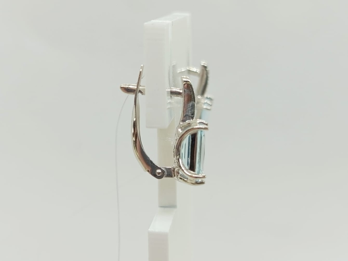 СЕРЬГИ ТОПАЗ с камнями (Au 585)