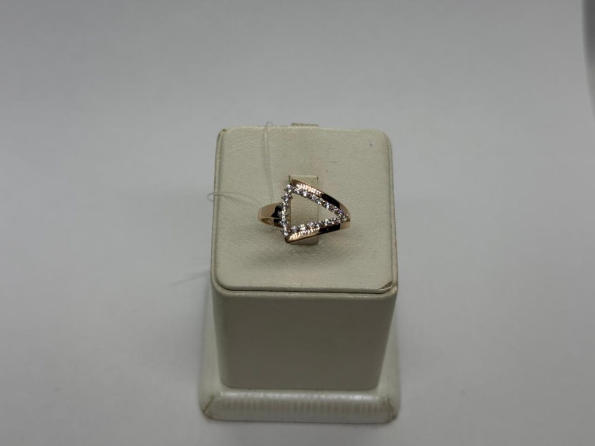 КОЛЬЦО С КАМНЯМИ (Au 585)