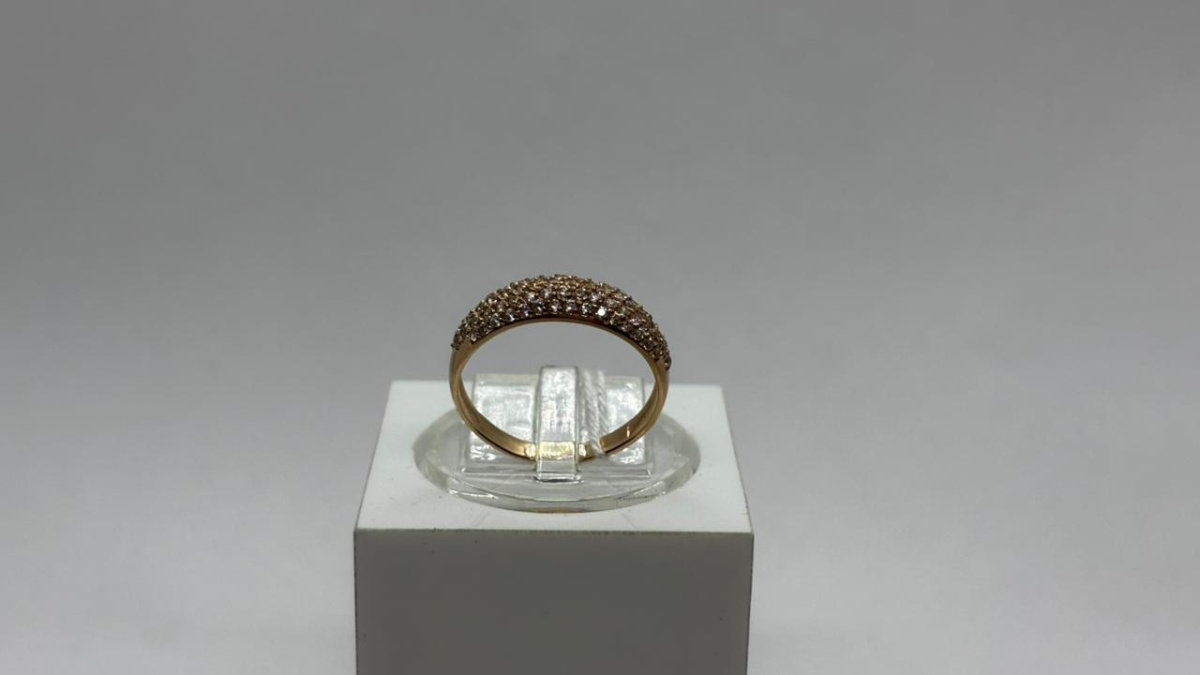 КОЛЬЦО С КАМНЯМИ (Au 585)