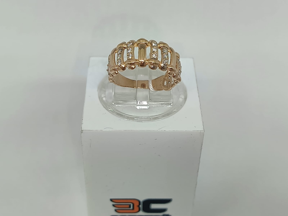 КОЛКМИ585 КОЛЬЦО С КАМНЯМИ (Au 585)