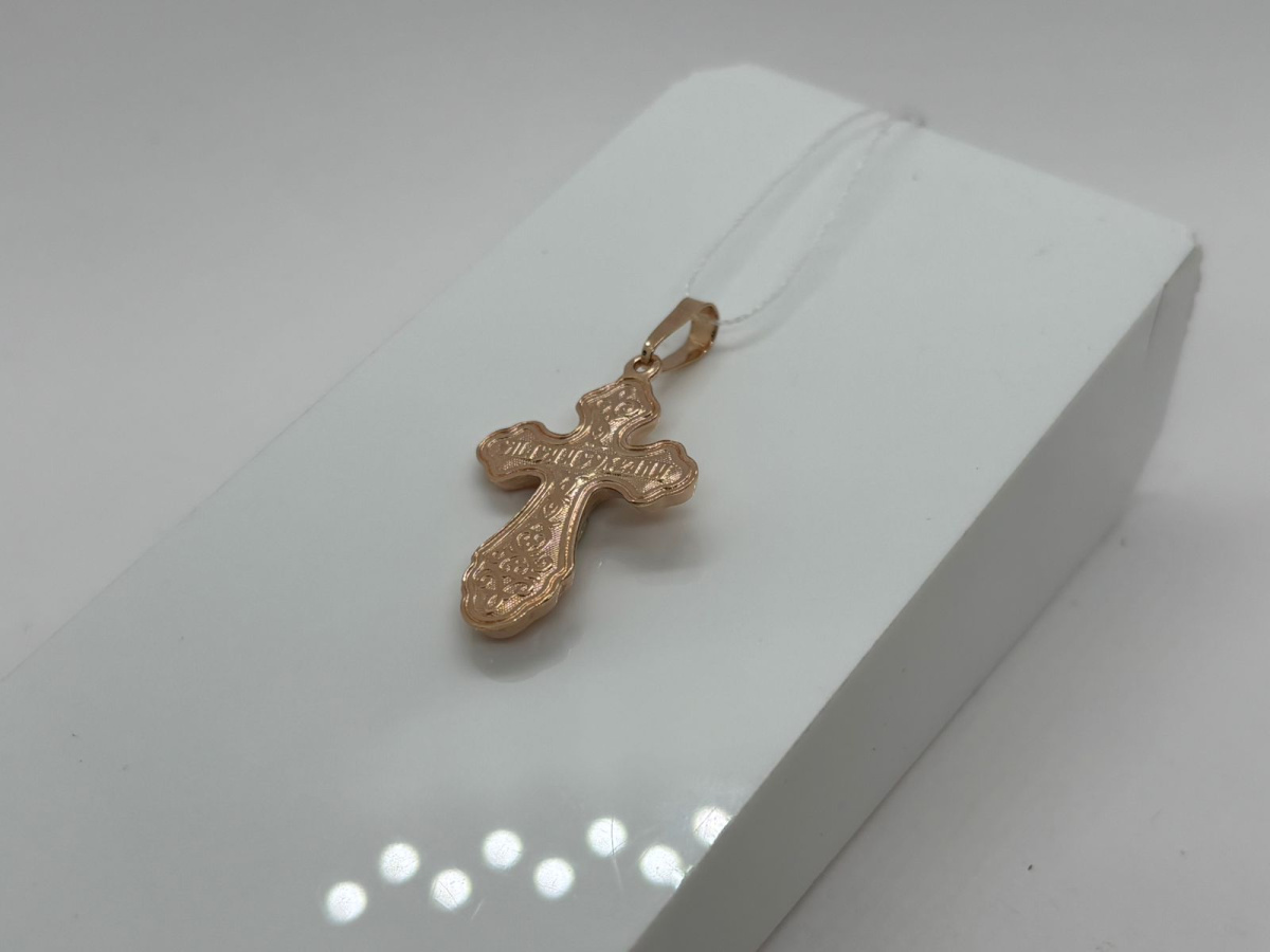 ПОДВЕСКА КРЕСТ без камня (Au 585)