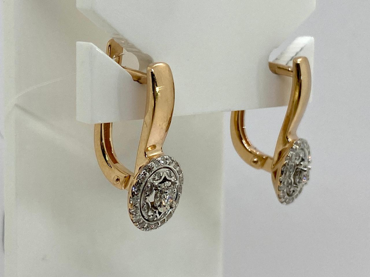 СЕРЬГИ БРИЛЛИАНТ (Au 585)