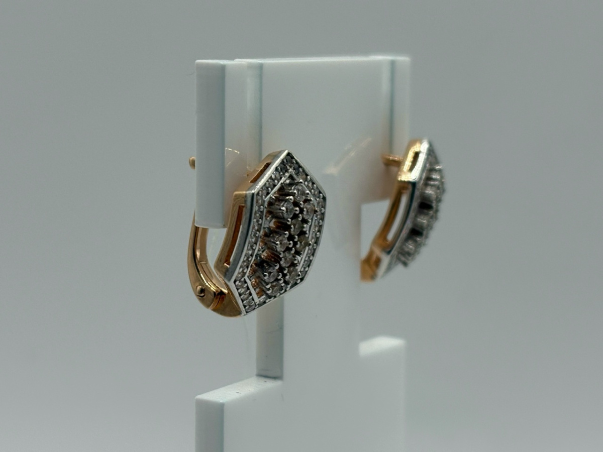 СЕРЬГИ С КАМНЯМИ (Au 585)