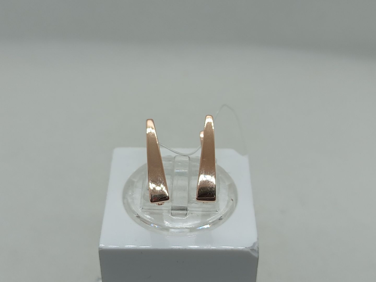 с1267 СЕРЬГИ БЕЗ КАМНЯ (Au 585)