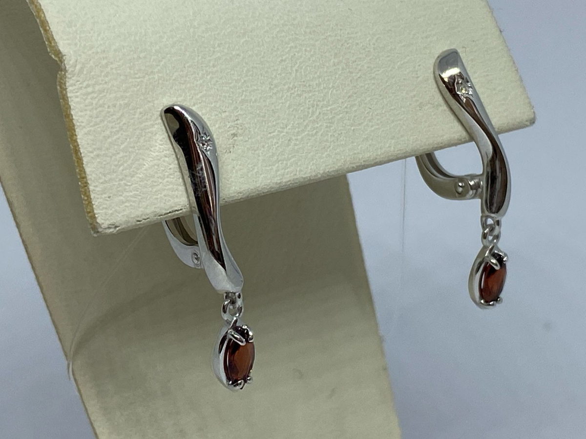 СЕРЬГИ БРИЛЛИАНТ (Ag 925)