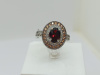 КОЛЬЦО ГРАНАТ с камнями (Au 585)