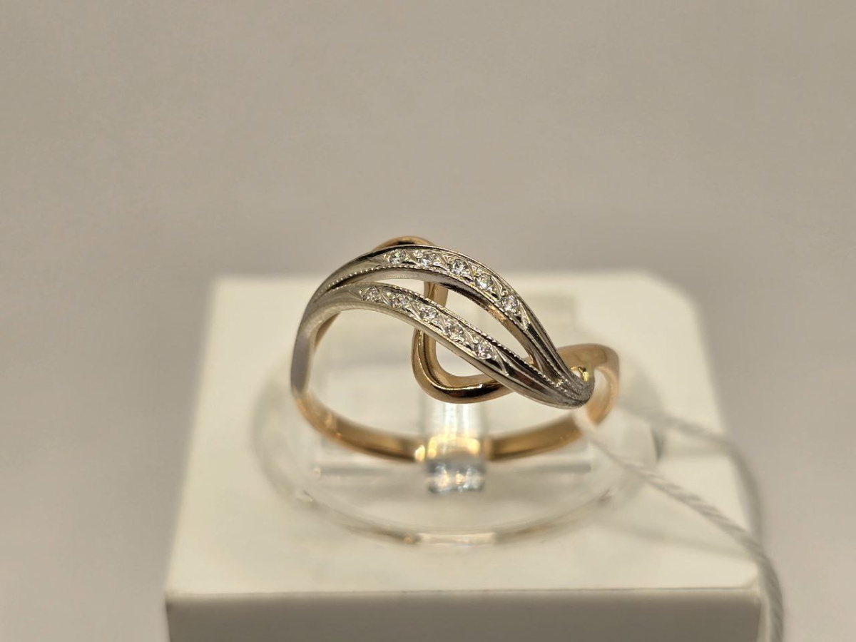 КОЛКМИ585 КОЛЬЦО С КАМНЯМИ (Au 585)