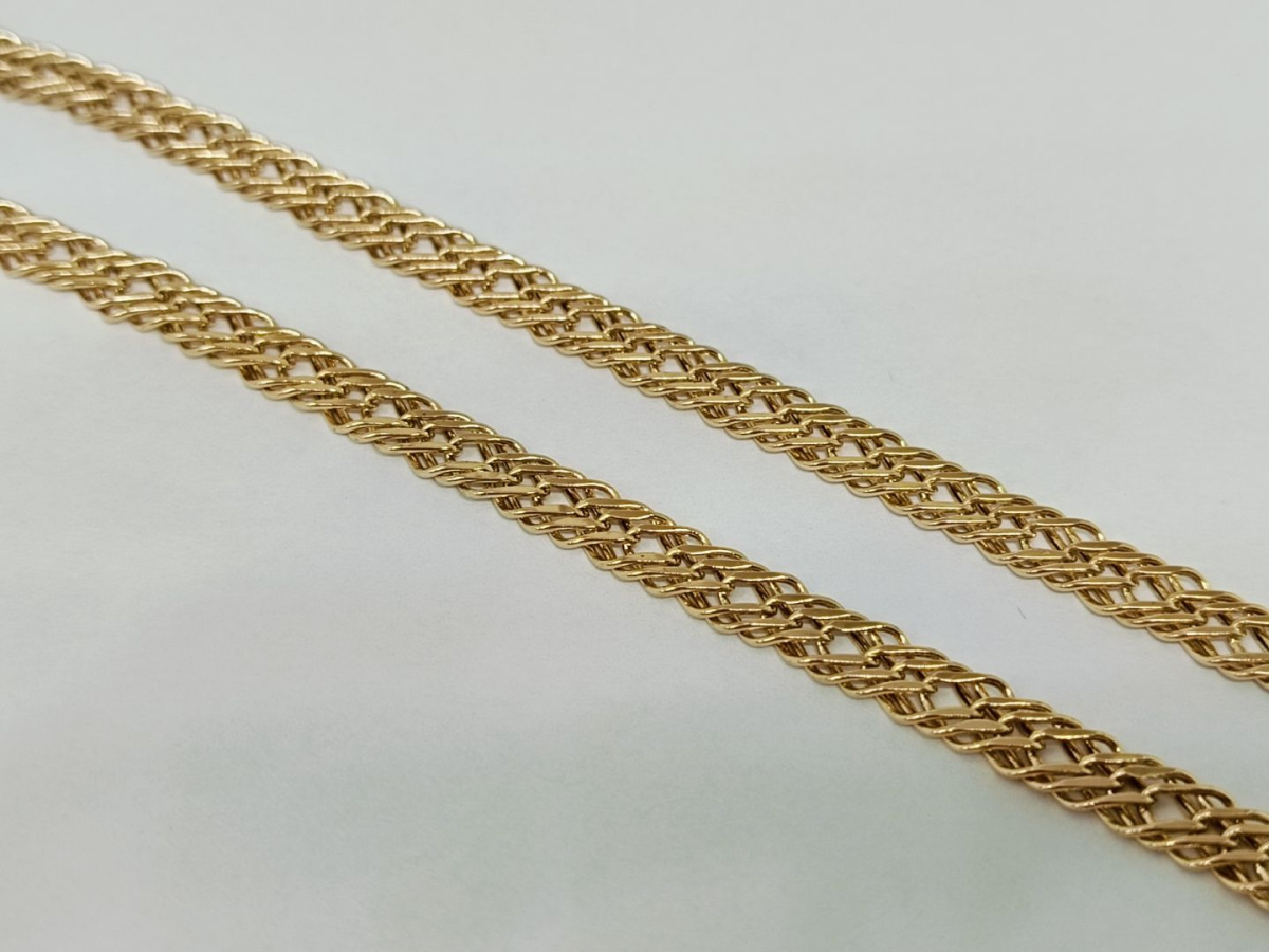 ЦПР3585 ЦЕПЬ ПУСТОТЕЛАЯ Ромб тройной (Au 585)