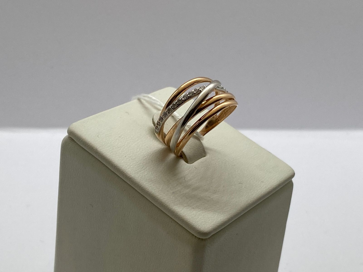 КОЛКМИ585 КОЛЬЦО С КАМНЯМИ (Au 585)