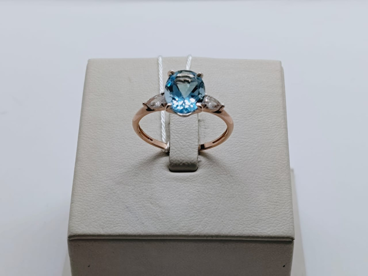 КОЛКМИ585 КОЛЬЦО С КАМНЯМИ (Au 585)