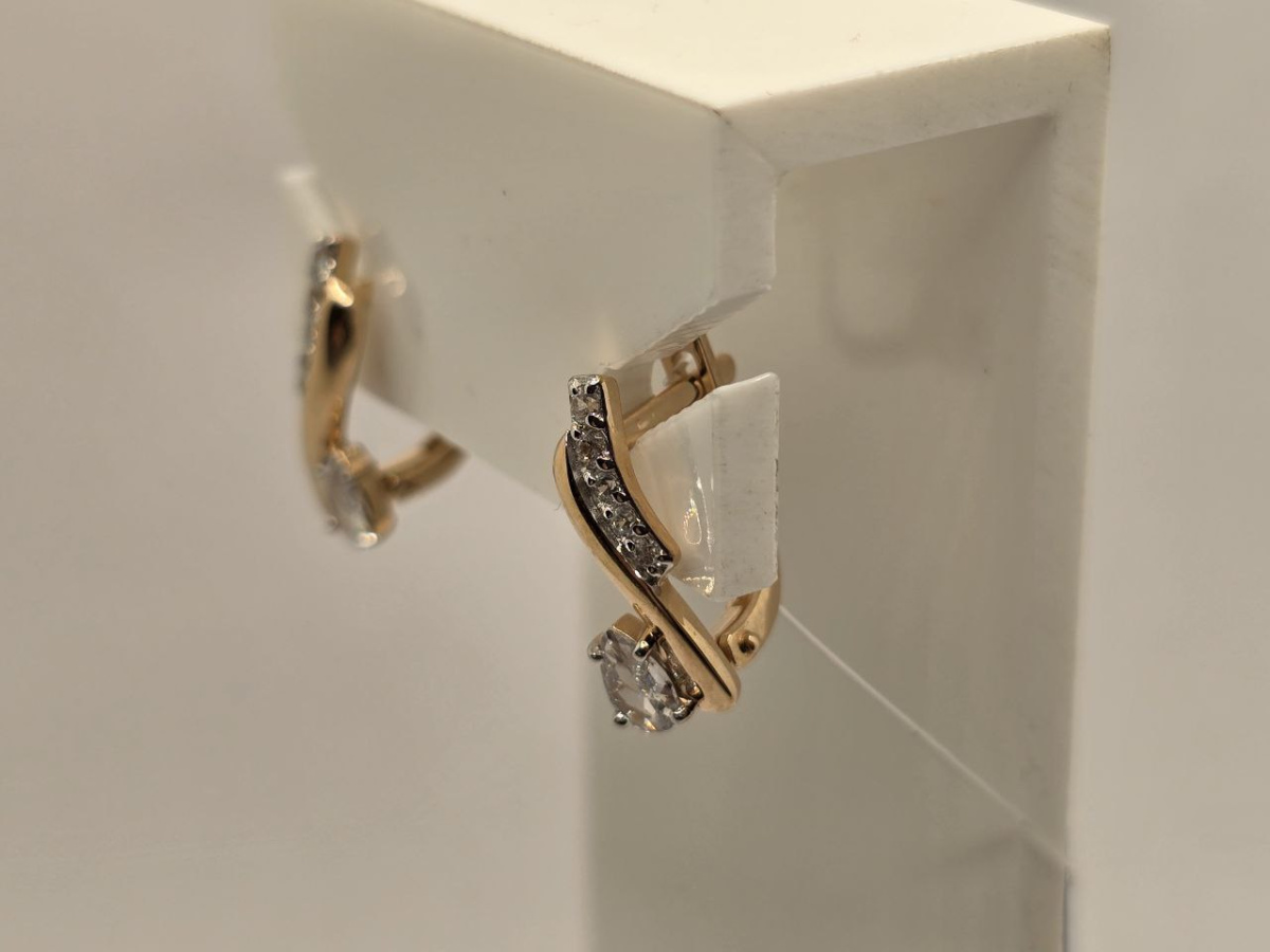 СЕРЬГИ С КАМНЯМИ (Au 585)