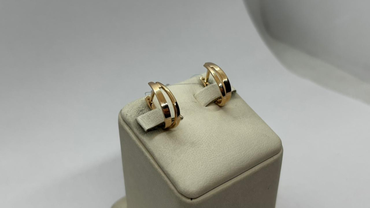 СЕРЬГИ БЕЗ КАМНЯ (Au 585)