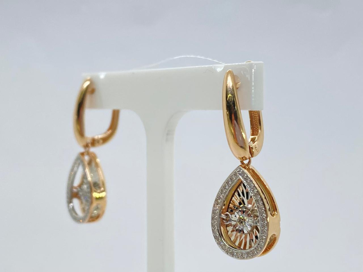 02-11-5497-31-00 СЕРЬГИ БРИЛЛИАНТ (Au 585)