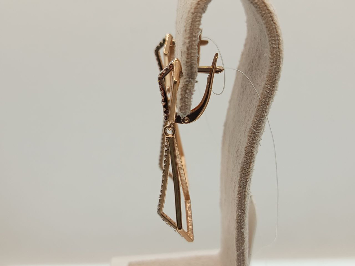 СЕРЬГИ С КАМНЯМИ (Au 585)