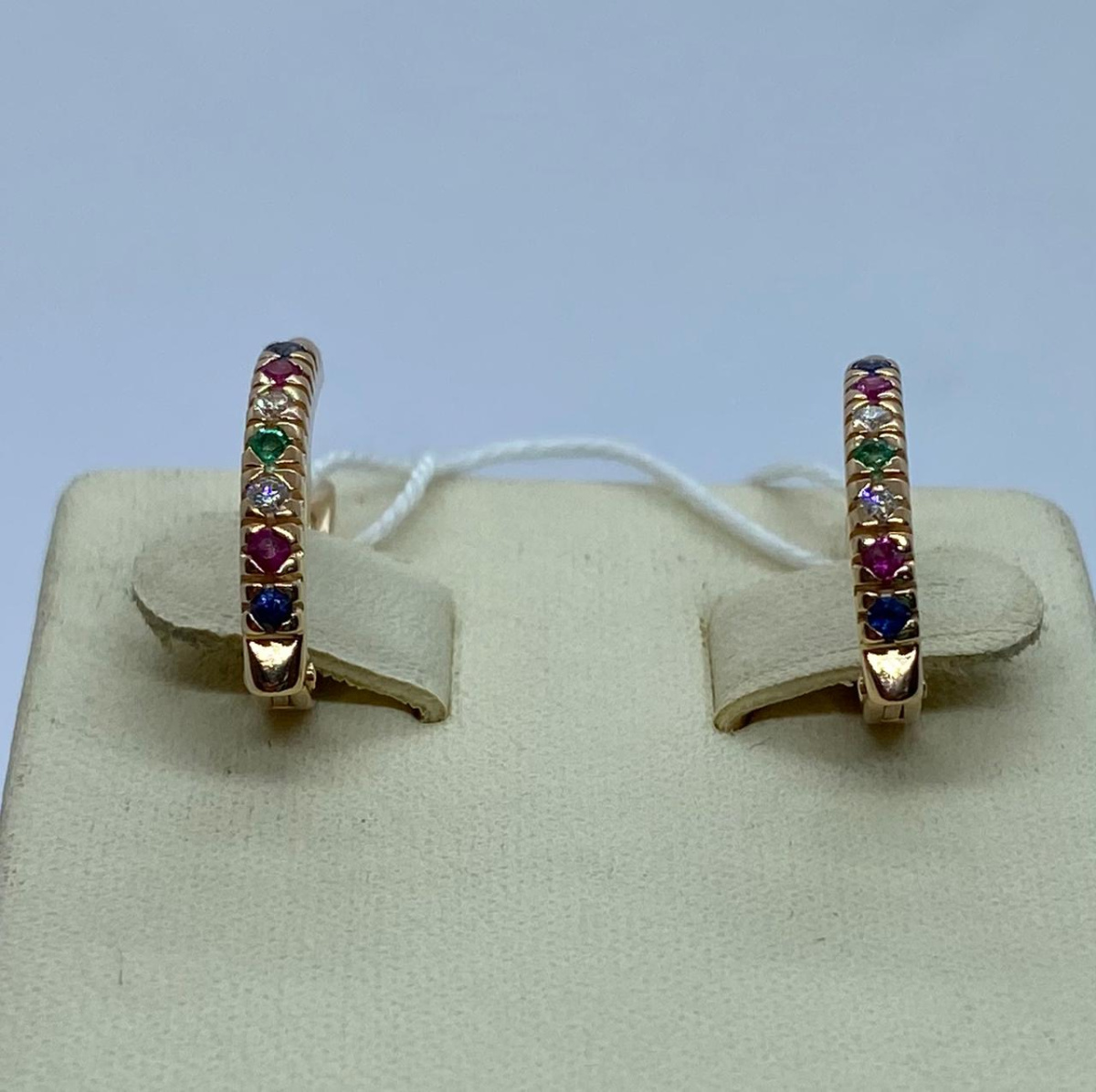 СЕРЬГИ С КАМНЯМИ (Au 585)