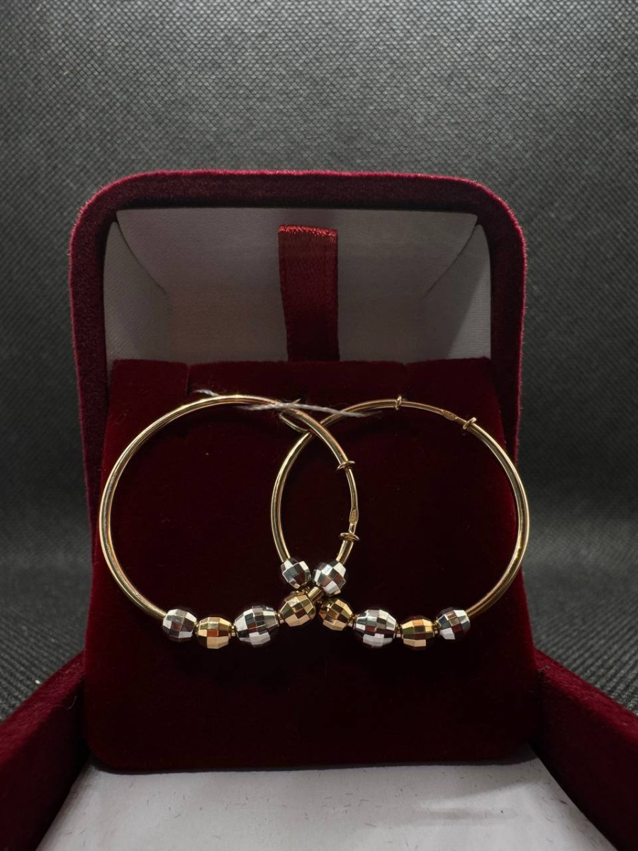 СЕРЬГИ КОНГО без камня (Au 585)