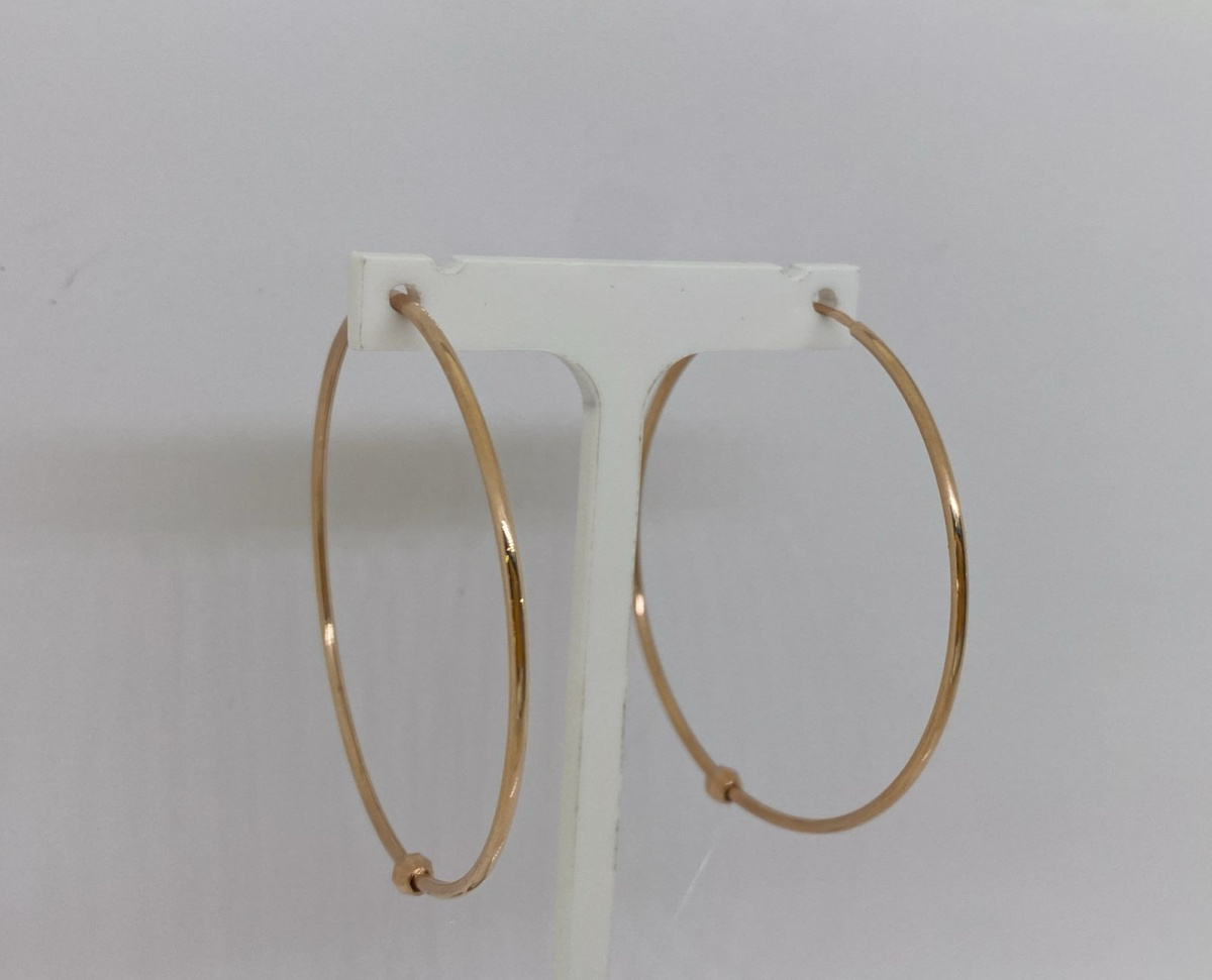 СЕРЬГИ КОНГО без камня (Au 585)