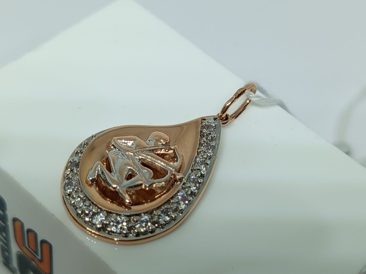 ПОДВЕСКА ЗНАК ЗОДИАКА СТРЕЛЕЦ Au 585