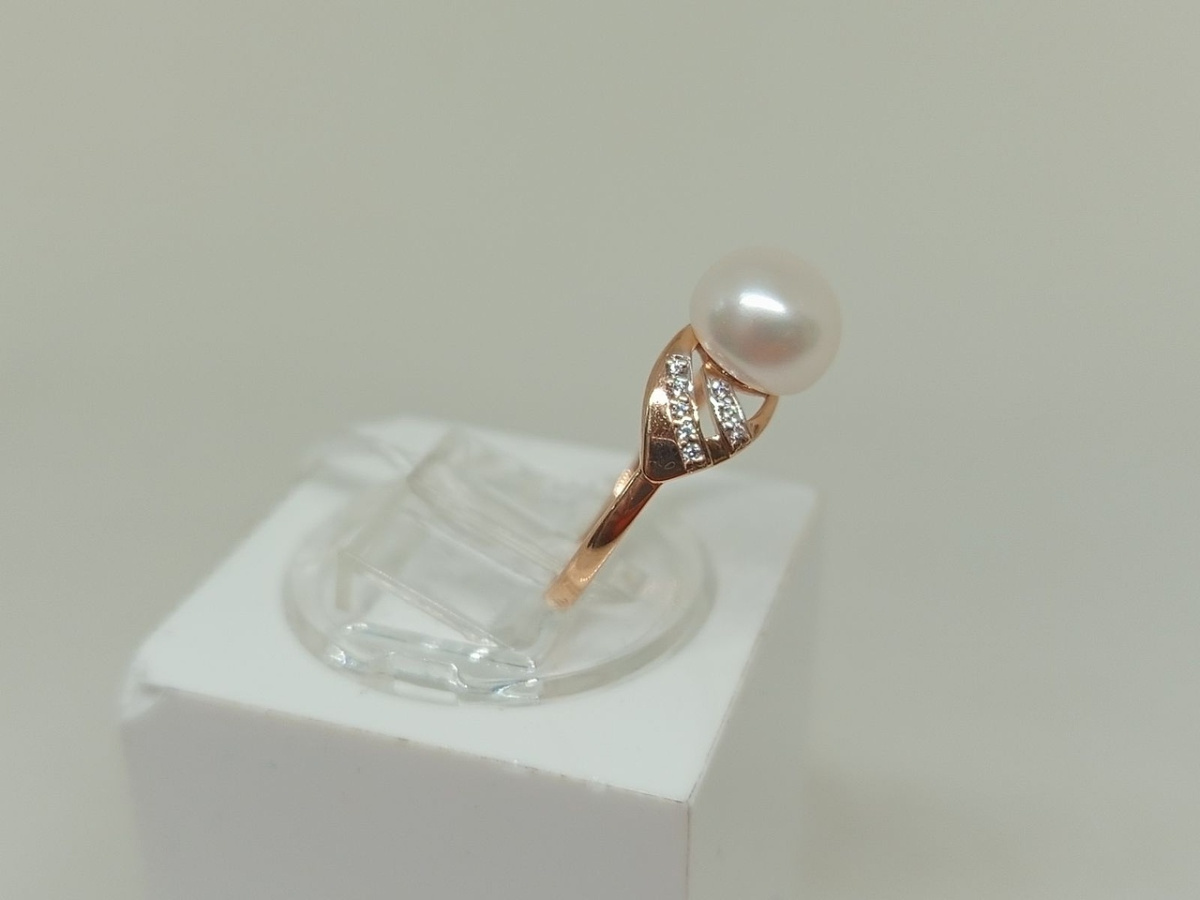 КОЛЬЦО С КАМНЯМИ (Au 585)