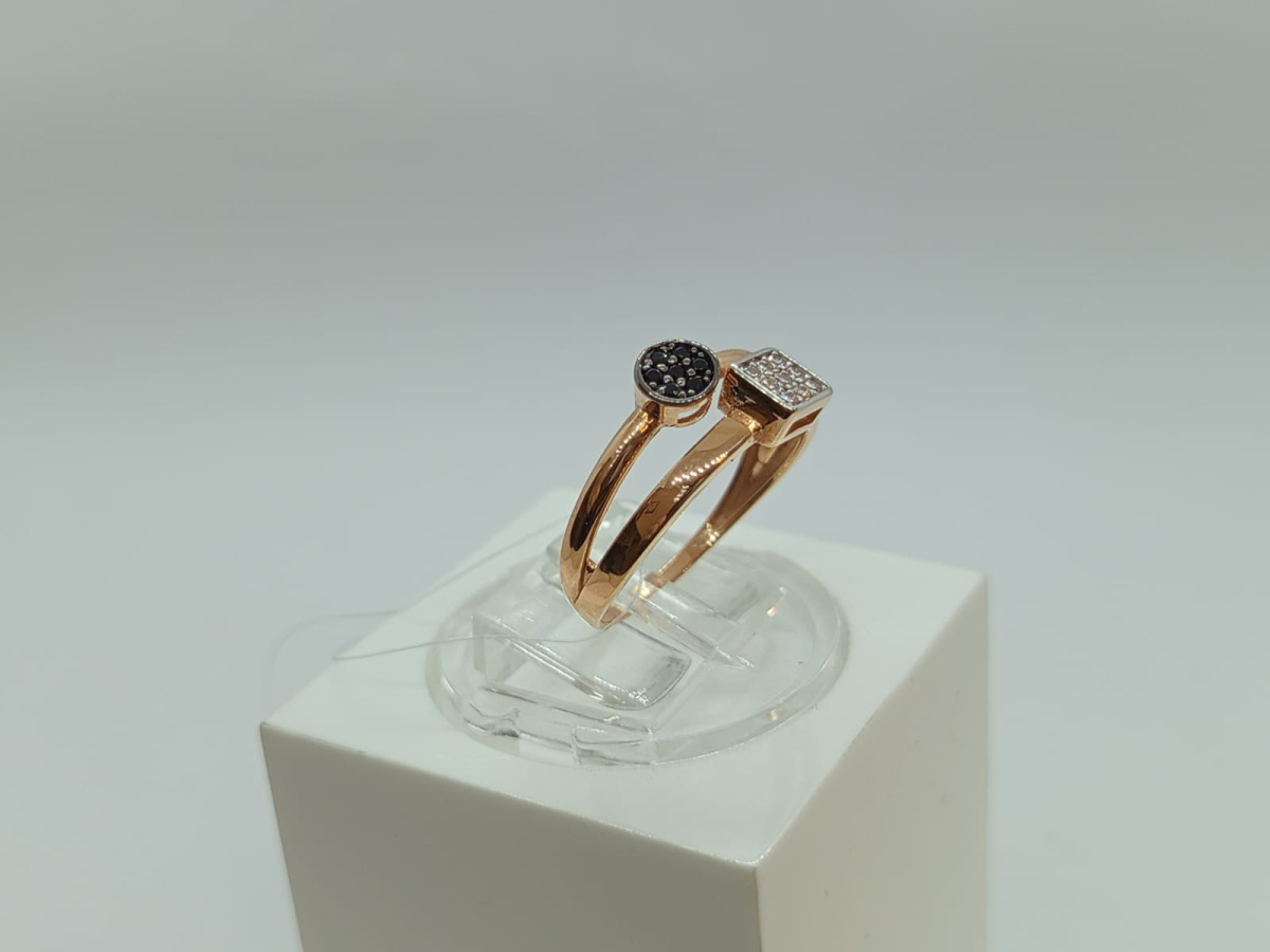 КОЛЬЦО С КАМНЯМИ (Au 585)