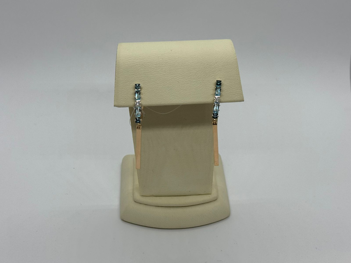 СЕРЬГИ ТОПАЗ (Au 585)