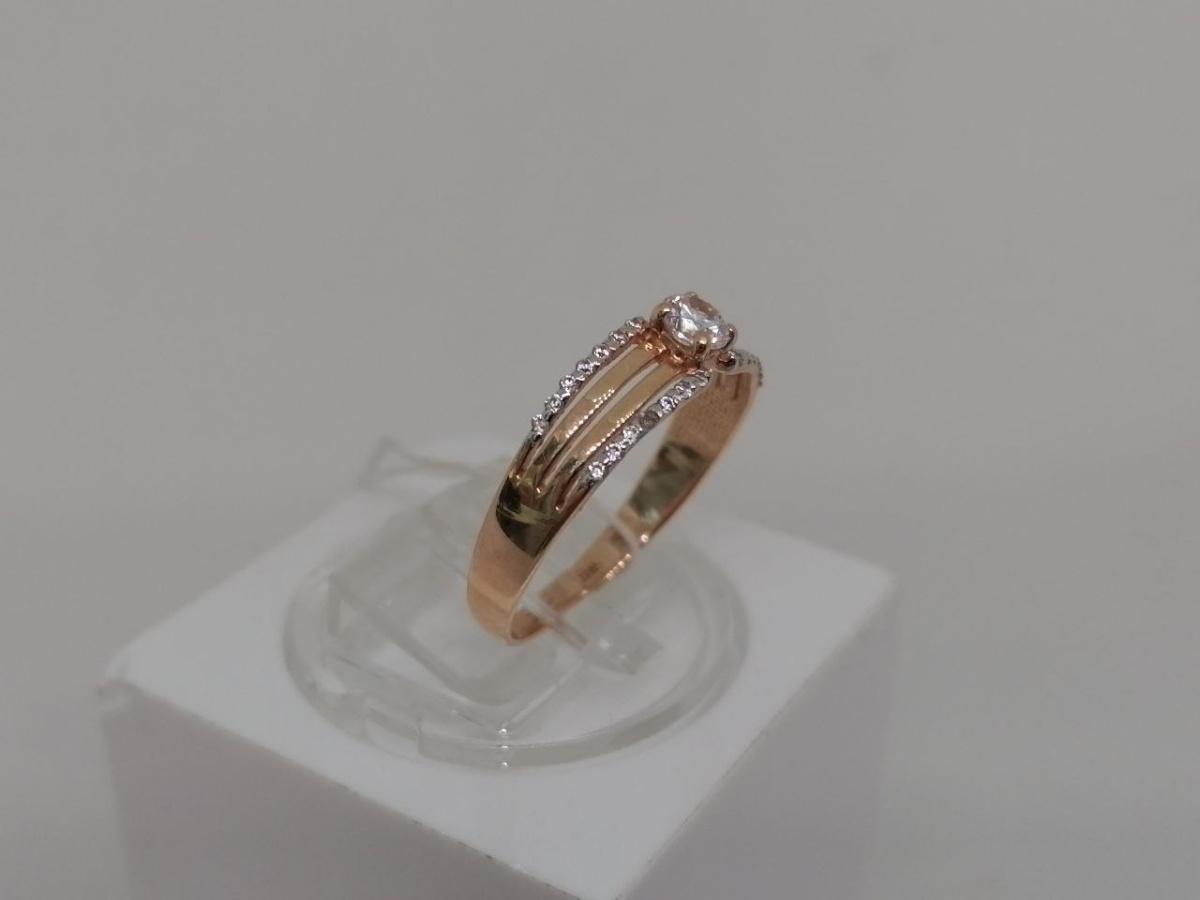 КОЛКМИ585 КОЛЬЦО С КАМНЯМИ (Au 585)