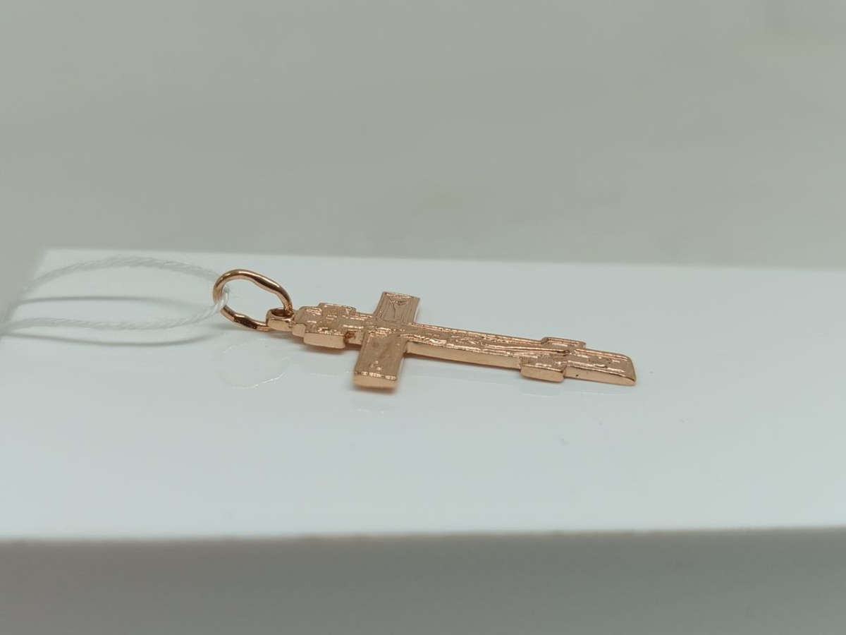 ПОДКБК585 ПОДВЕСКА КРЕСТ БЕЗ КАМНЯ (Au 585)