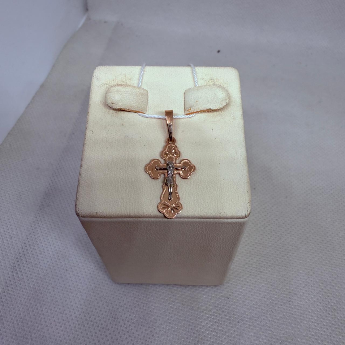 ПОДКБК585 ПОДВЕСКА КРЕСТ БЕЗ КАМНЯ (Au 585)