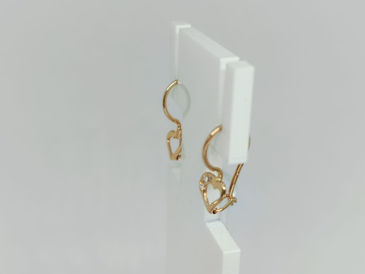 СПТ585 СЕРЬГИ С ПЕТЕЛЬКОЙ (Au 585)