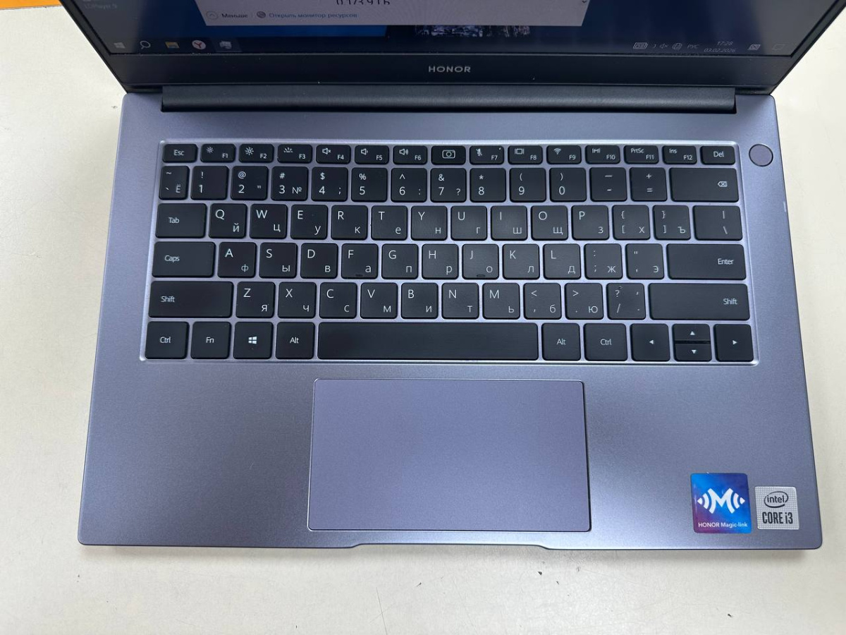 Ноутбук Honor NBR-WAI9; Core i3-10110U, Intel UHD Graphics G1, 8 Гб, 256 Гб, Нет