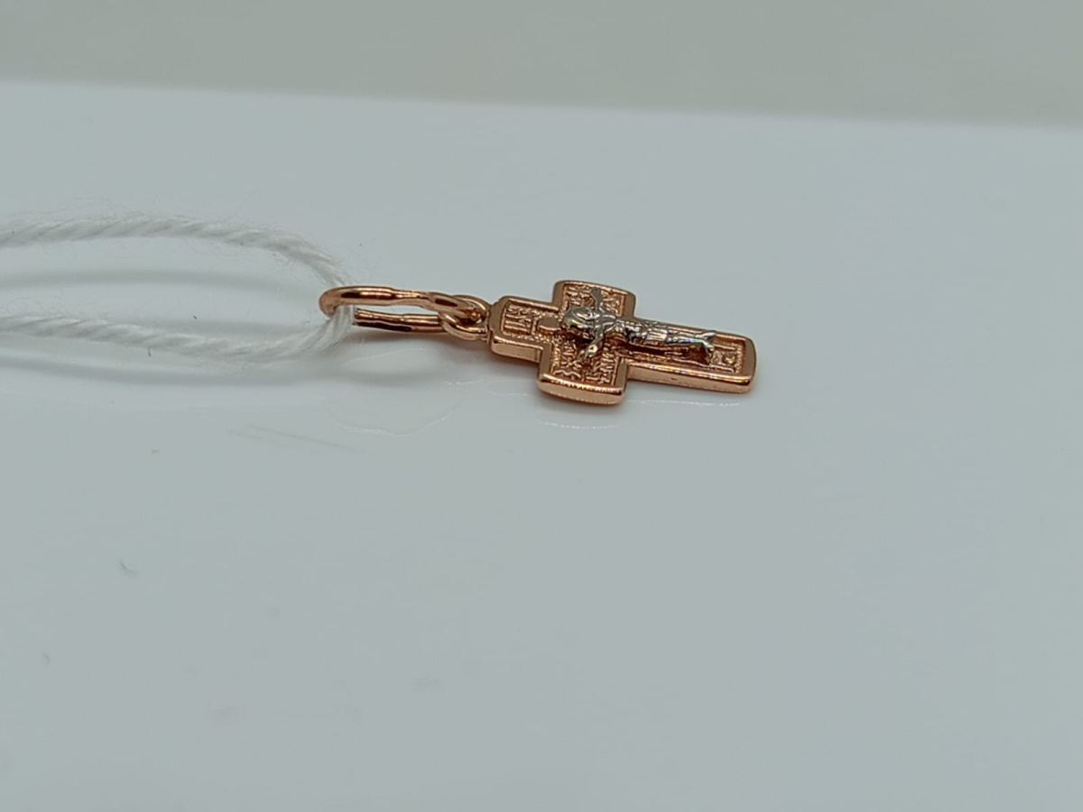ПОДКБК585 ПОДВЕСКА КРЕСТ БЕЗ КАМНЯ (Au 585)