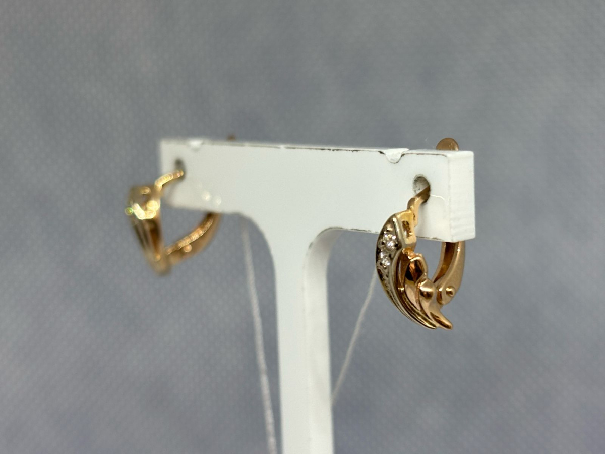 СЕРЬГИ С КАМНЯМИ (Au 585)