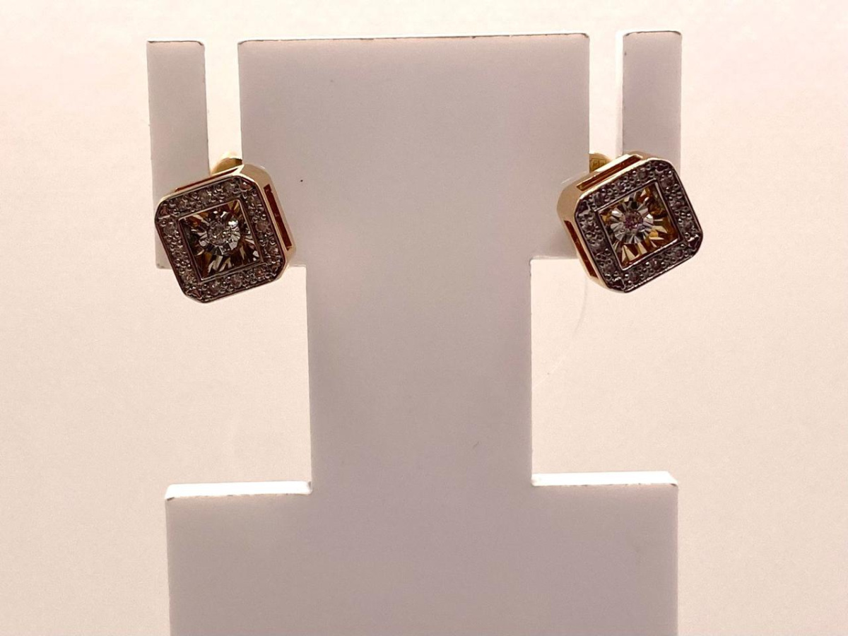 СЕРЬГИ БРИЛЛИАНТ (Au 585)