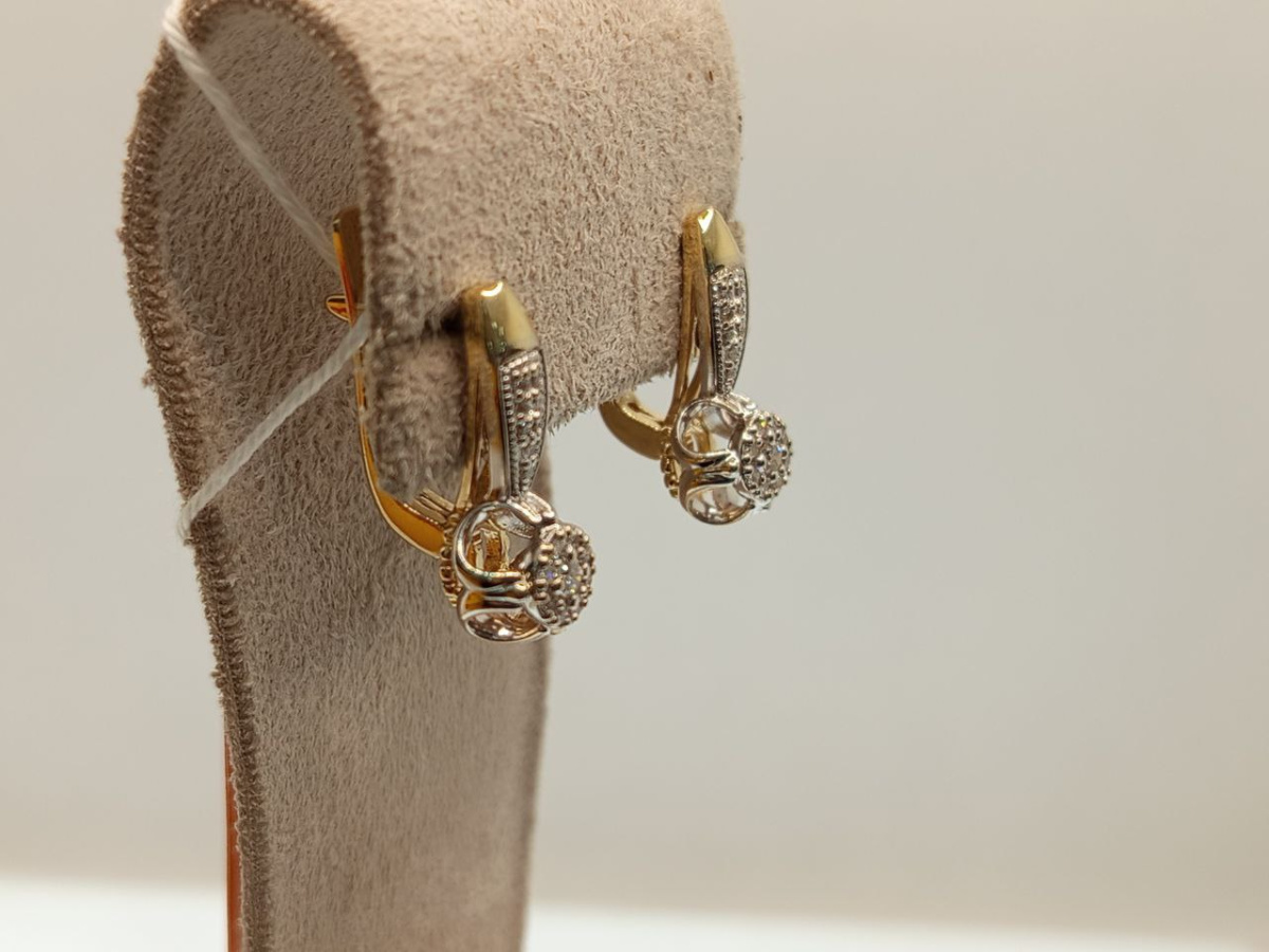 СЕРЬГИ БРИЛЛИАНТ (Au 585)