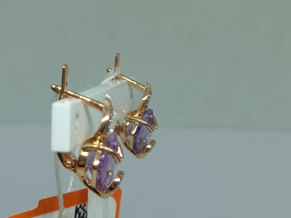 СЕРЬГИ С КАМНЯМИ (Au 585)