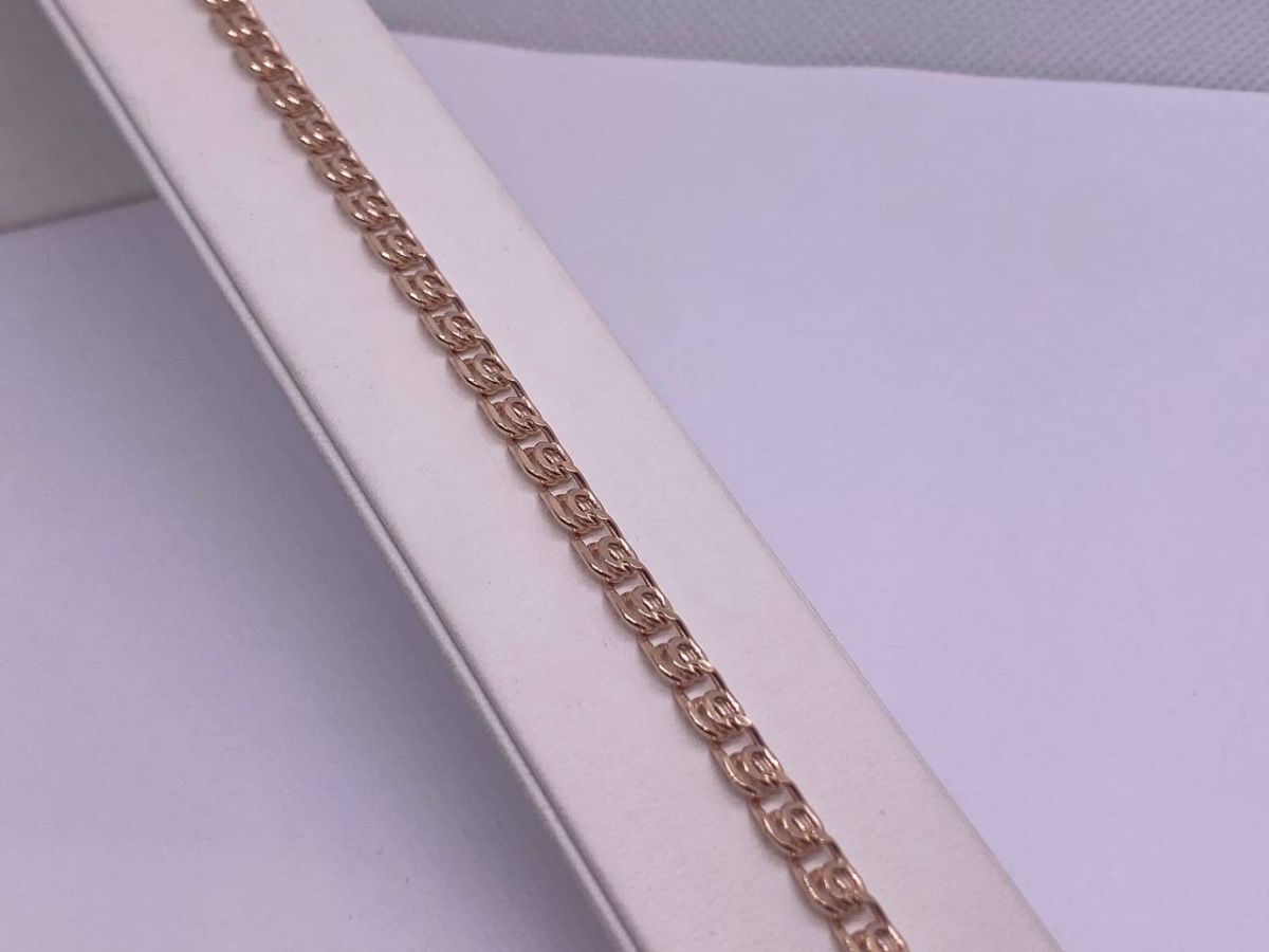 7080270П-17 БРАСЛЕТ ПУСТОТЕЛЫЙ Лав (Au 585)