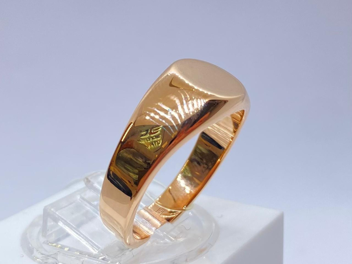 01-0063 КОЛЬЦО ПЕЧАТКА без камня (Au 585)