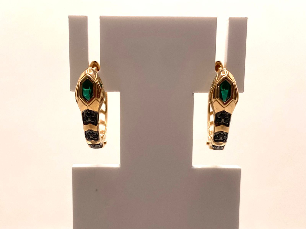 СЕРЬГИ С КАМНЯМИ (Au 585) СЕРЬГИ С КАМНЯМИ (Au 585)