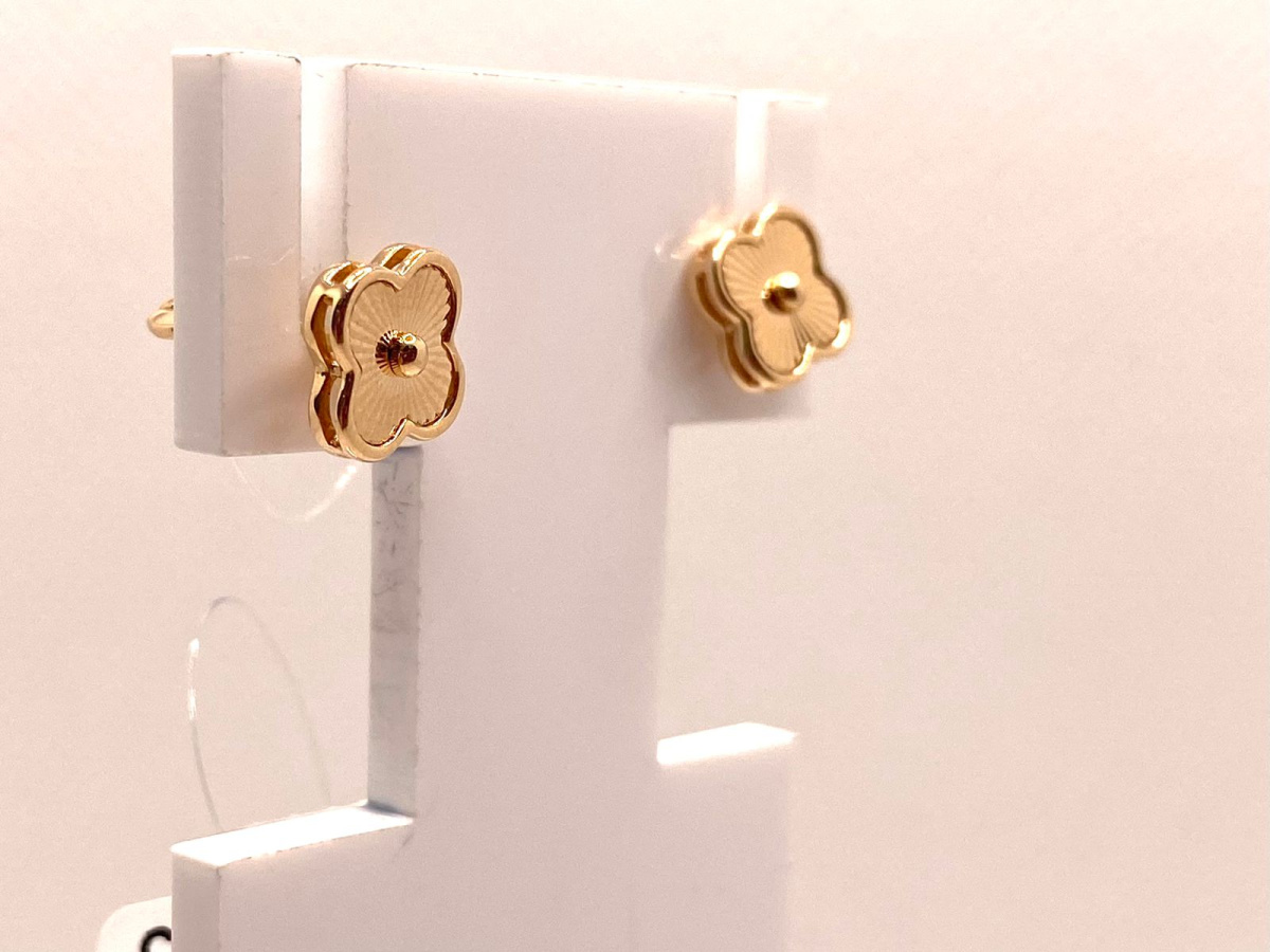 СЕРЬГИ ПУСЕТЫ без камня (Au 585)