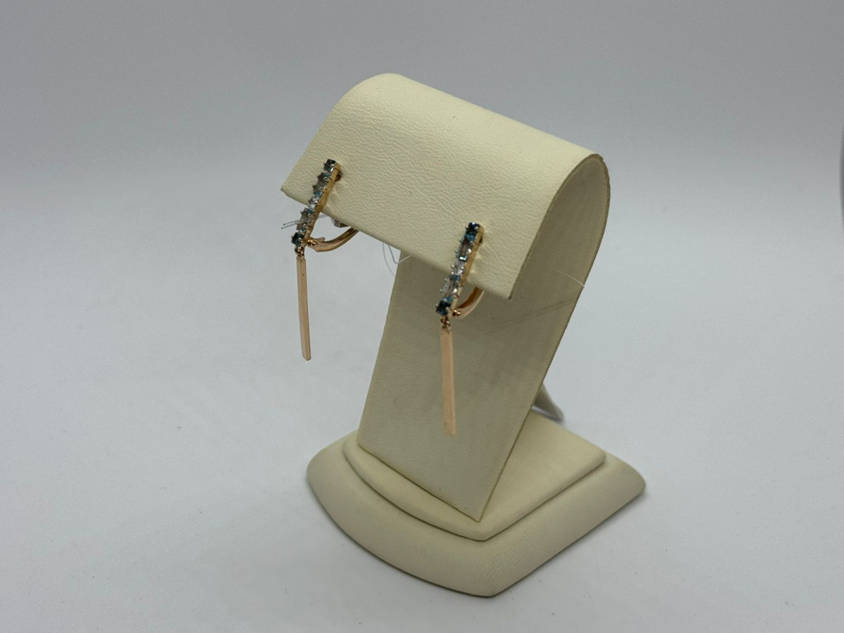 СЕРЬГИ ТОПАЗ (Au 585)