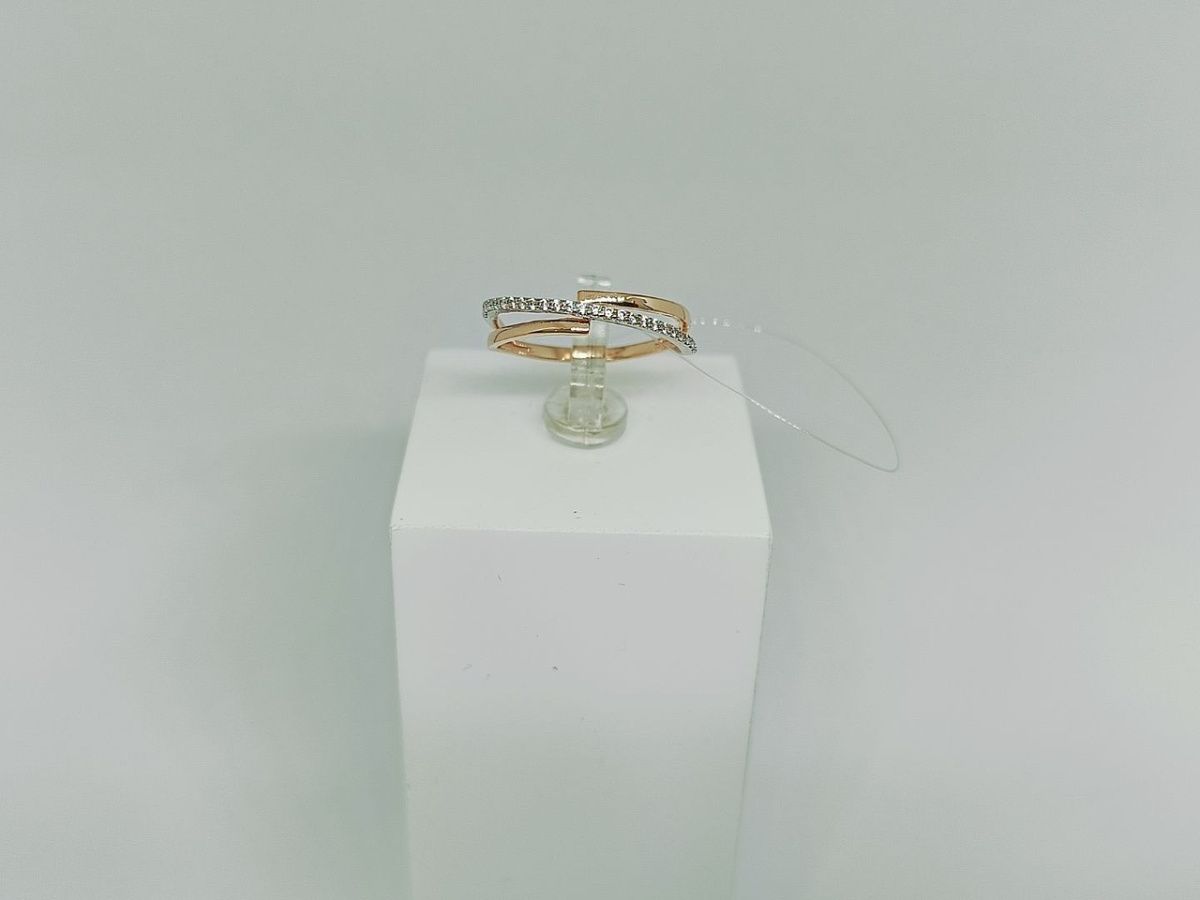 КОЛЬЦО С КАМНЯМИ (Au 585) КОЛЬЦО С КАМНЯМИ (Au 585)