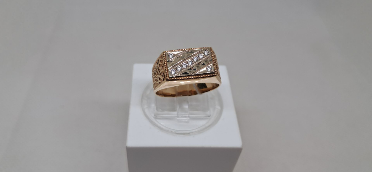 ПЕЧКМИ585 ПЕЧАТКА С КАМНЯМИ (Au 585)