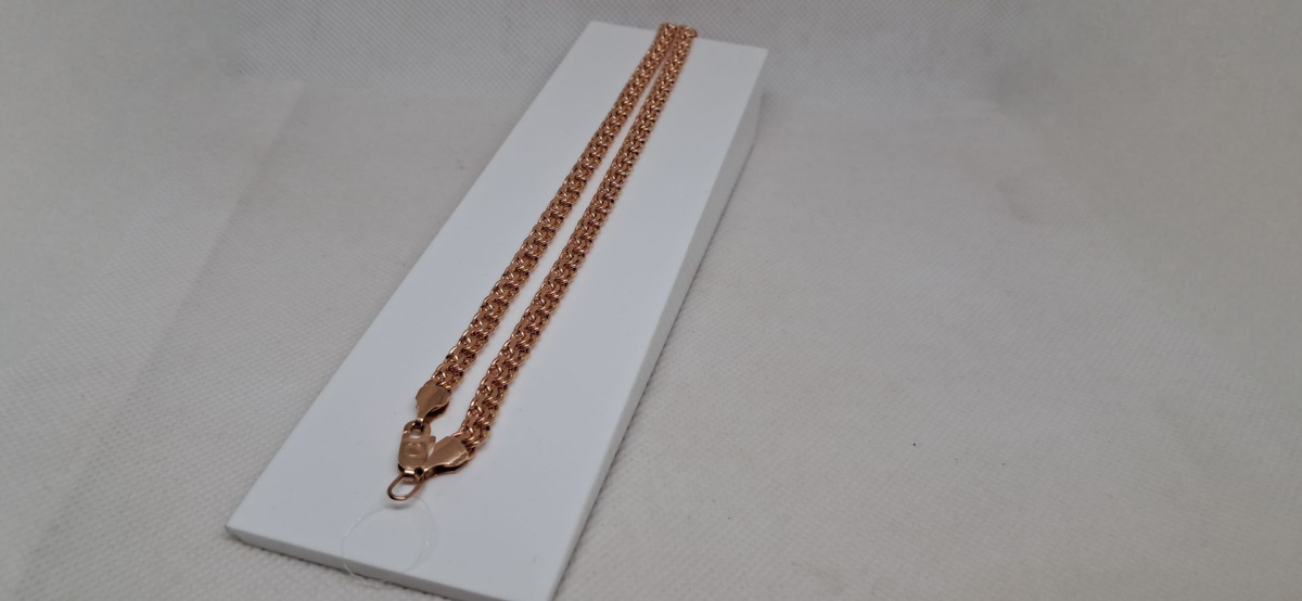 10080380155 ЦЕПЬ ПУСТОТЕЛАЯ Бисмарк (Au 585)